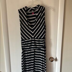 Vince Camuto Black and White Maxi Dress